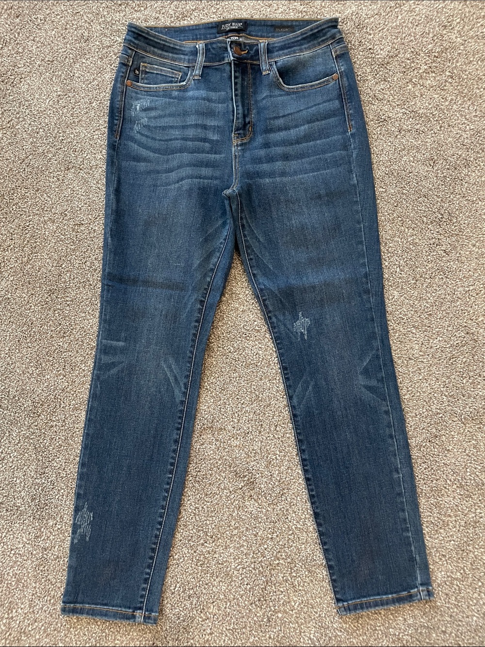 Judy Blue Women's Skinny Jeans in Dark Blue Wash